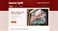 Desktop Screenshot of casconesgrill.com