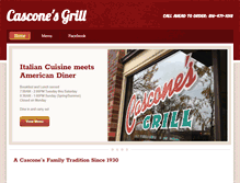 Tablet Screenshot of casconesgrill.com